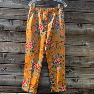NWT STYLEWE Floral satin cropped pants|small